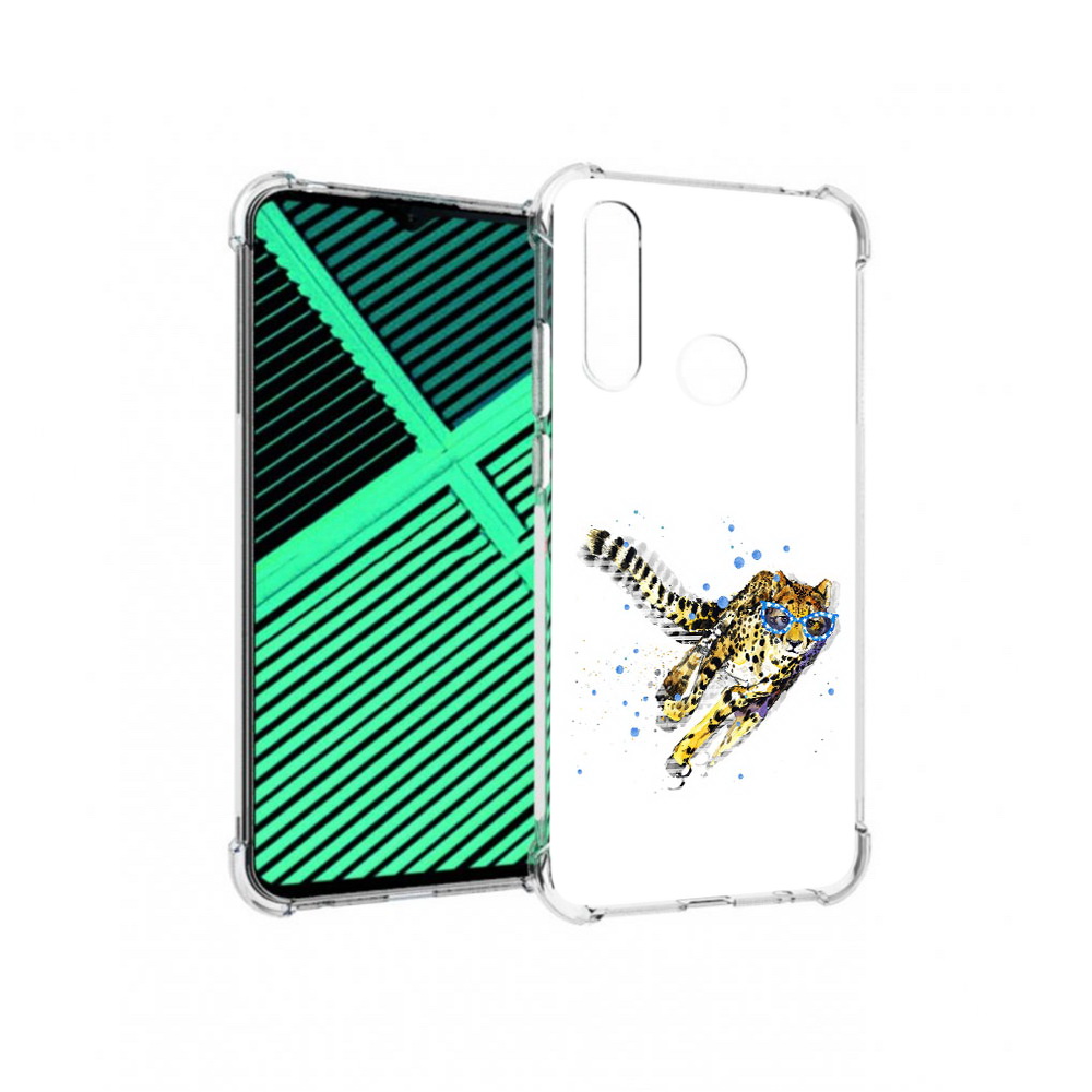 

Чехол MyPads Tocco для Motorola Moto G8 Power Lite гепард в очках (PT227069.358.287), Прозрачный, Tocco