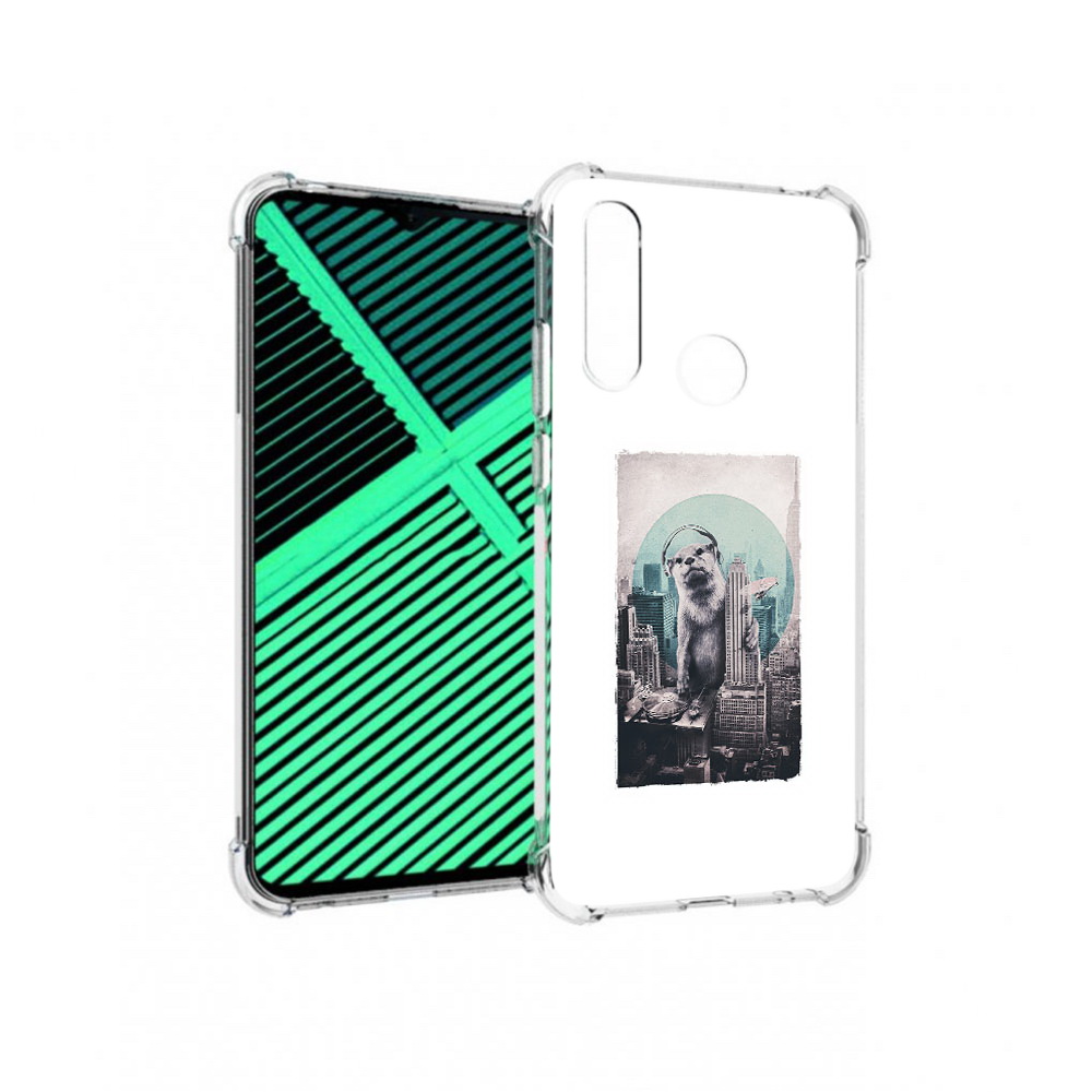 

Чехол MyPads Tocco для Motorola Moto G8 Power Lite выдра в городе (PT227069.358.283), Прозрачный, Tocco