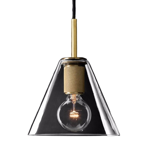 фото Подвесной светильник rh utilitaire funnel pendant brass imperiumloft