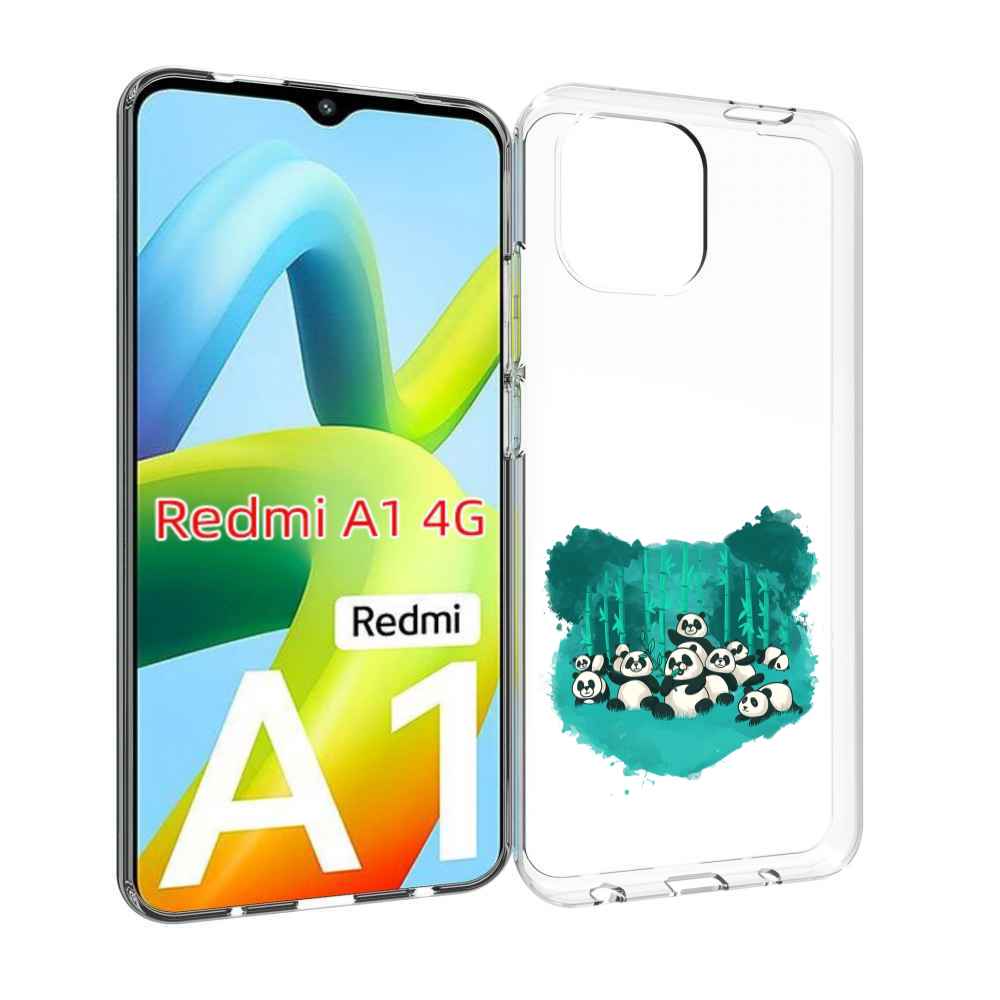 

Чехол Mypads Нарисованные Панды Для Xiaomi Redmi A1, Прозрачный, Tocco