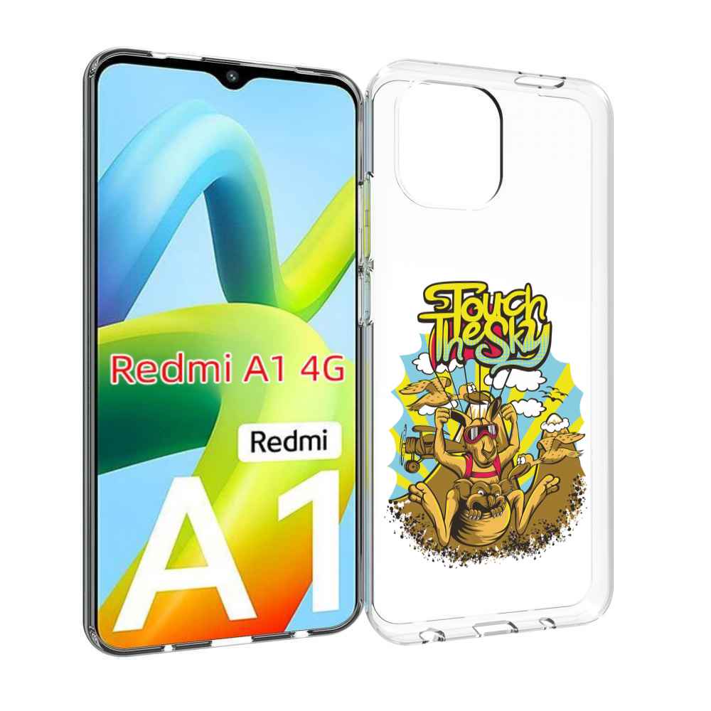 

Чехол Mypads Нарисованное Кенгуру Комикс Для Xiaomi Redmi A1, Прозрачный, Tocco