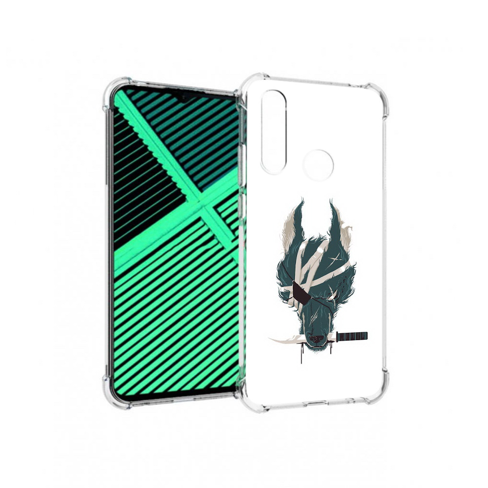 

Чехол MyPads Tocco для Motorola Moto G8 Power Lite волк-разбойник (PT227069.358.271), Прозрачный, Tocco