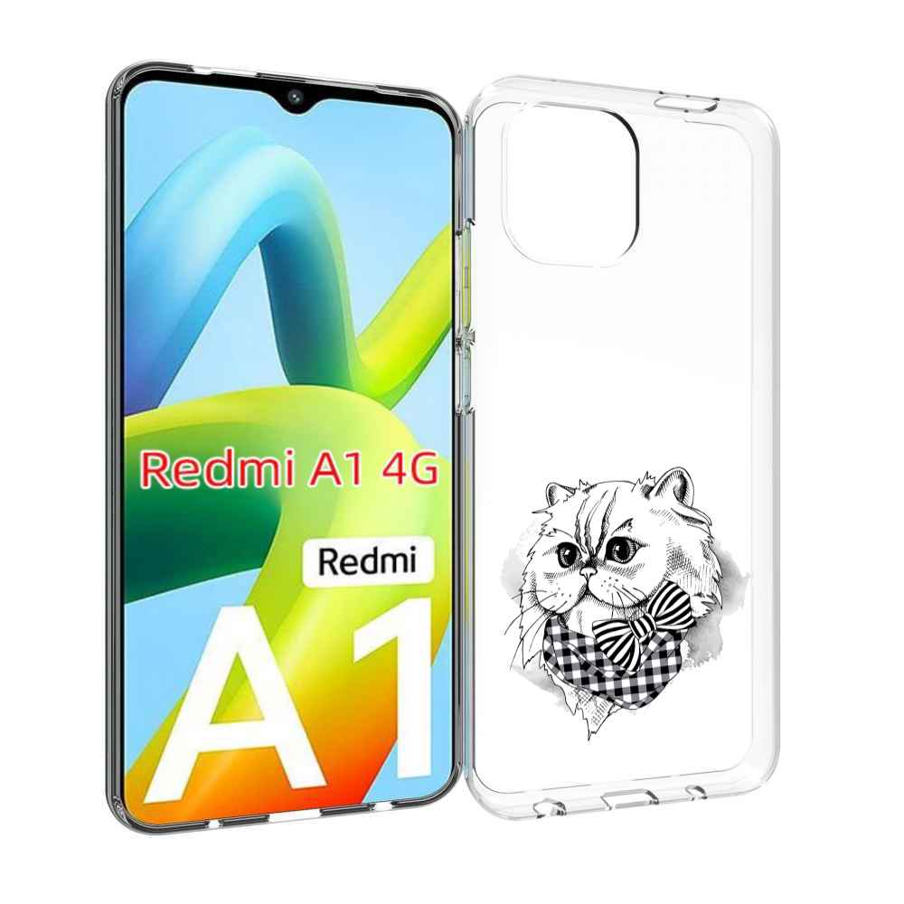 

Чехол Mypads Нарисованная Красивая Кошечка Для Xiaomi Redmi A1, Прозрачный, Tocco