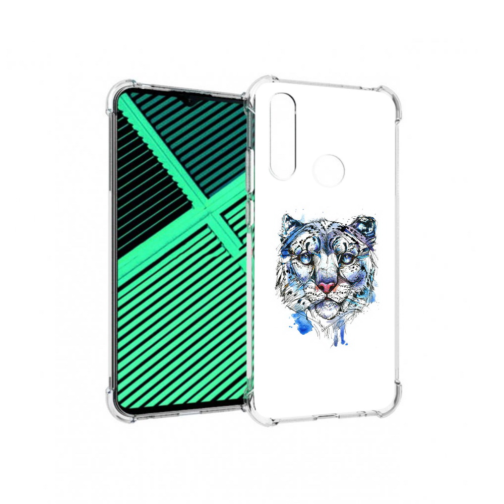 

Чехол MyPads Tocco для Motorola Moto G8 Power Lite водяной тигр (PT227069.358.263), Прозрачный, Tocco
