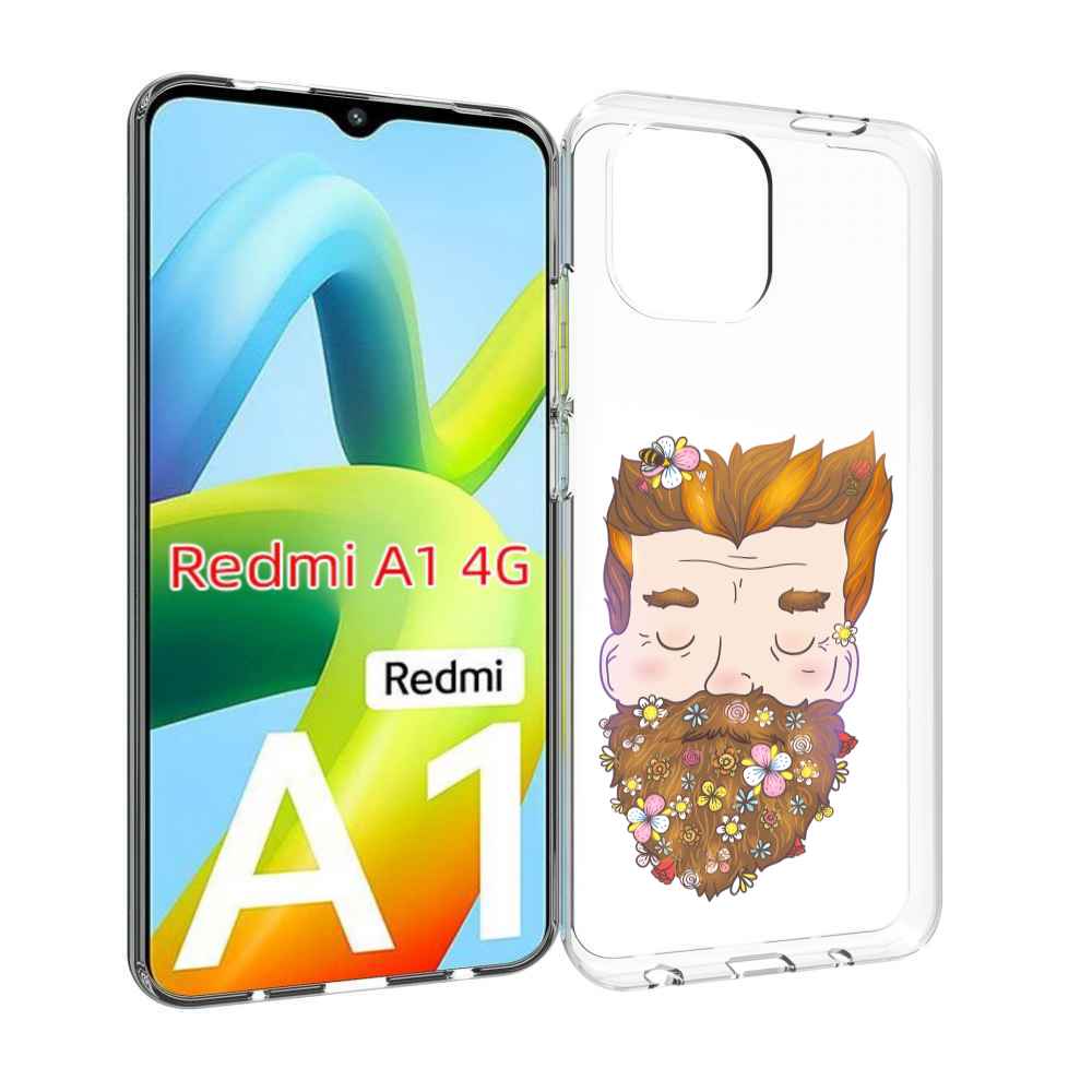

Чехол Mypads Мужчина С Цветами В Бороде Для Xiaomi Redmi A1, Прозрачный, Tocco