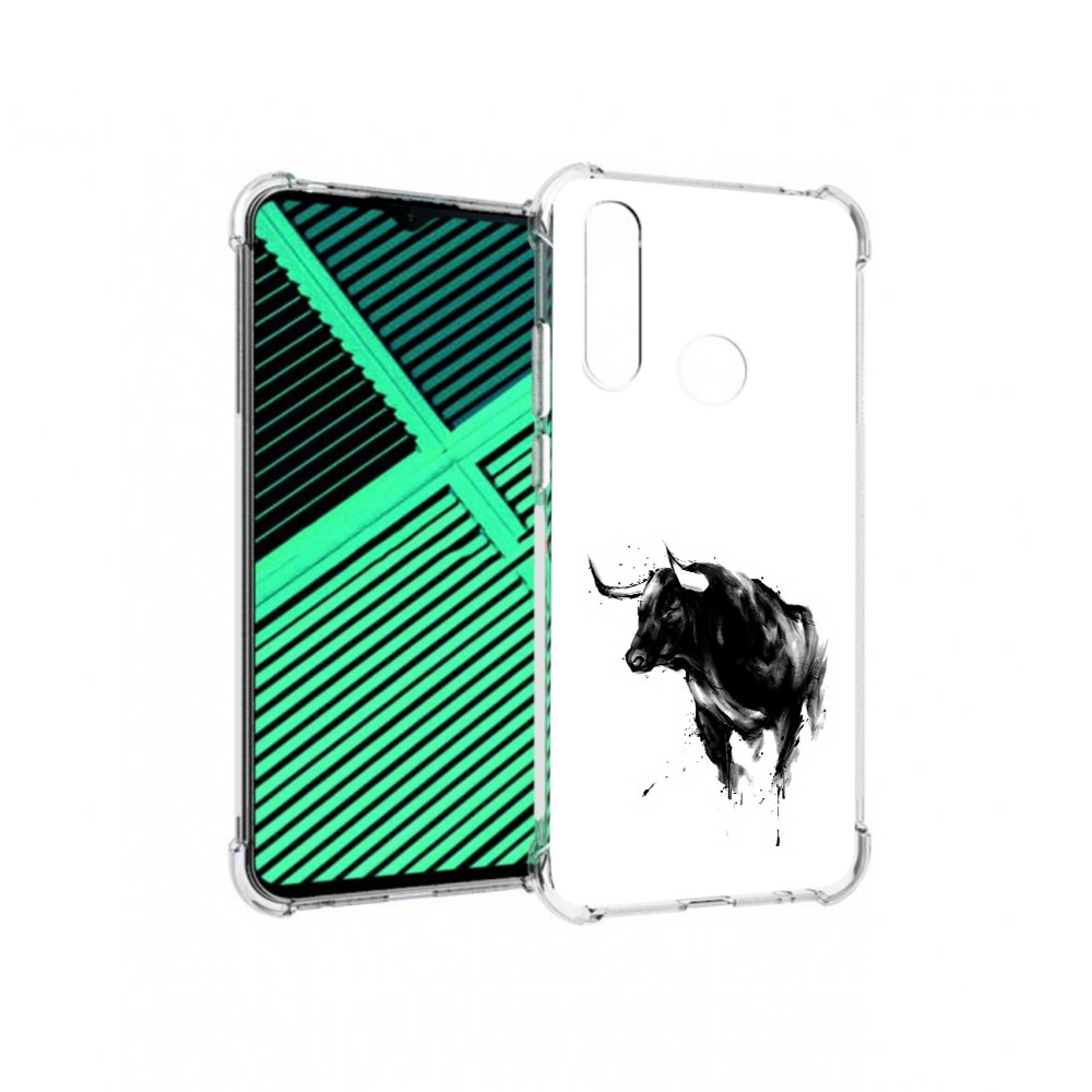 

Чехол MyPads Tocco для Motorola Moto G8 Power Lite бык (PT227069.358.254), Прозрачный, Tocco