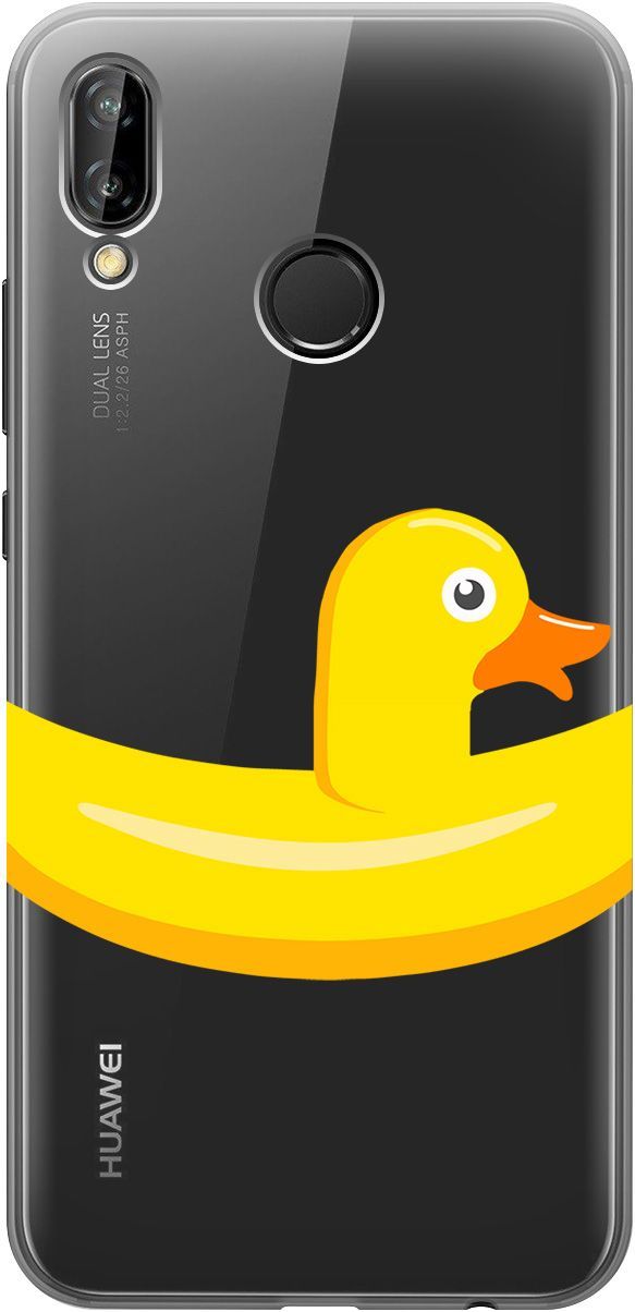 

Чехол на Huawei P20 Lite/Nova 3e "Duck Swim Ring" прозрачный, Прозрачный;белый, 5251