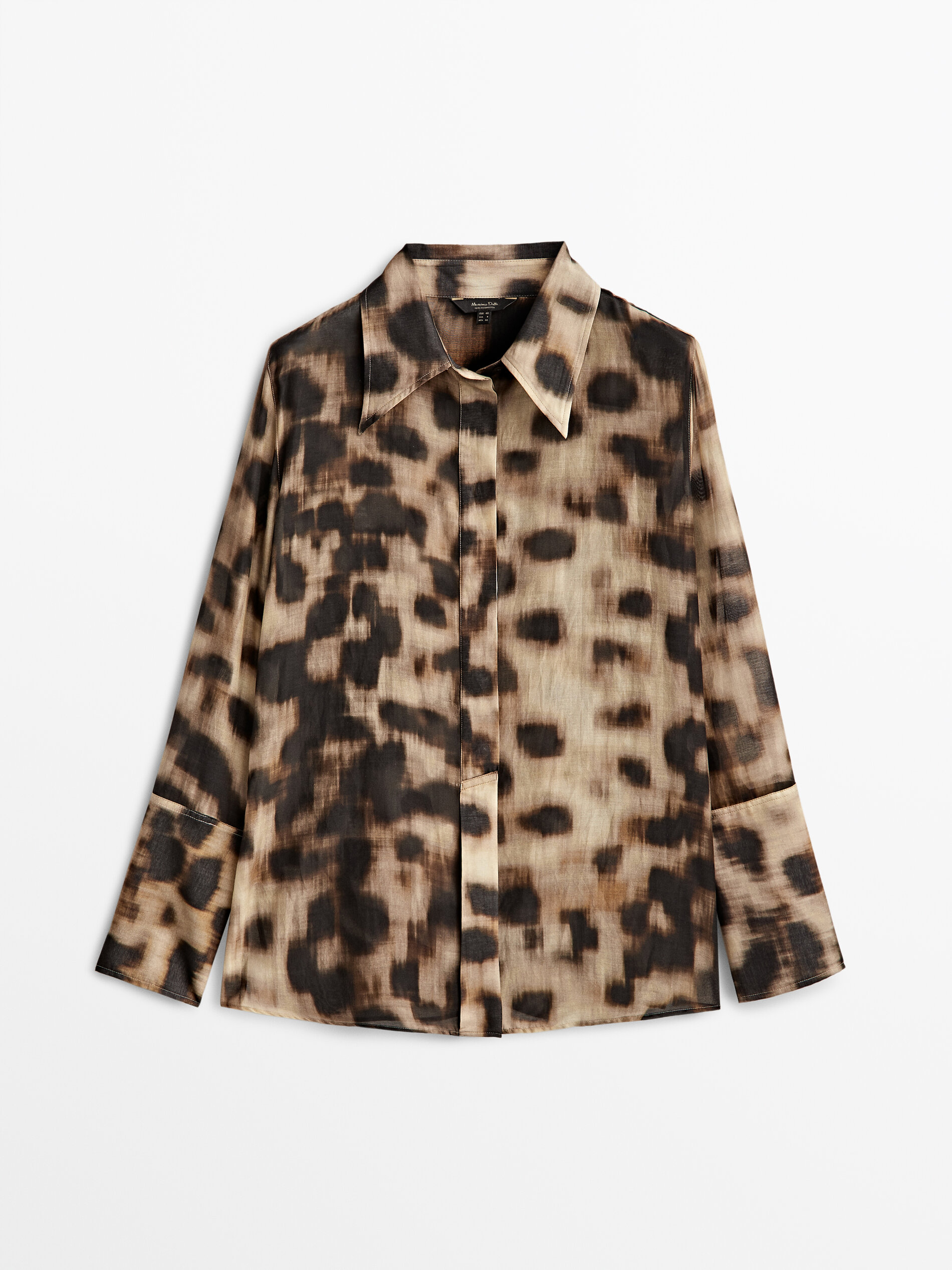 

Блуза женская Massimo Dutti 05190873730 коричневая 38, 05190873730