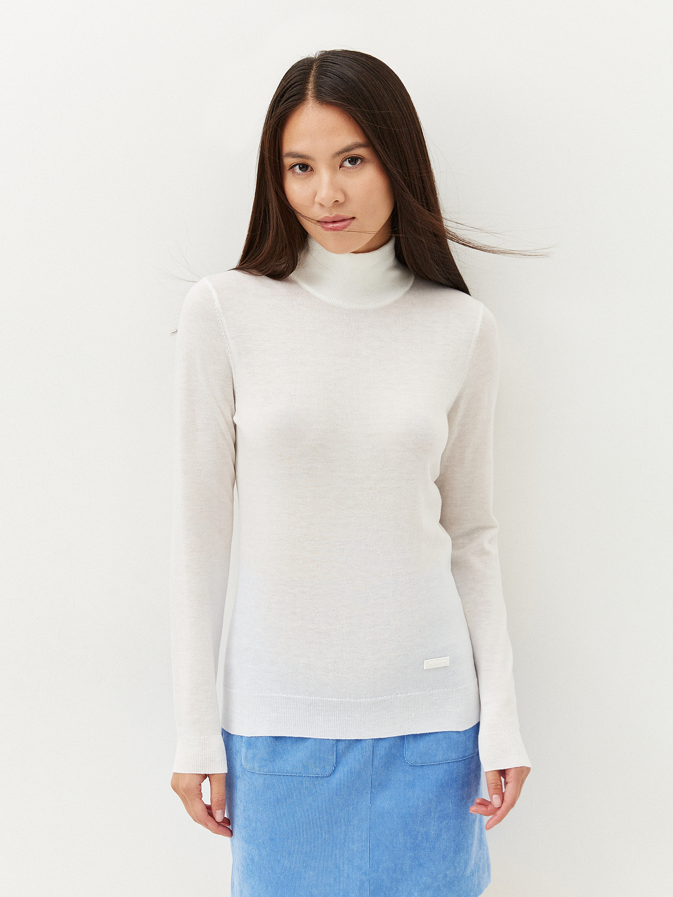 

Водолазка женская Just Clothes 431546 белая 42 RU, Белый, 431546