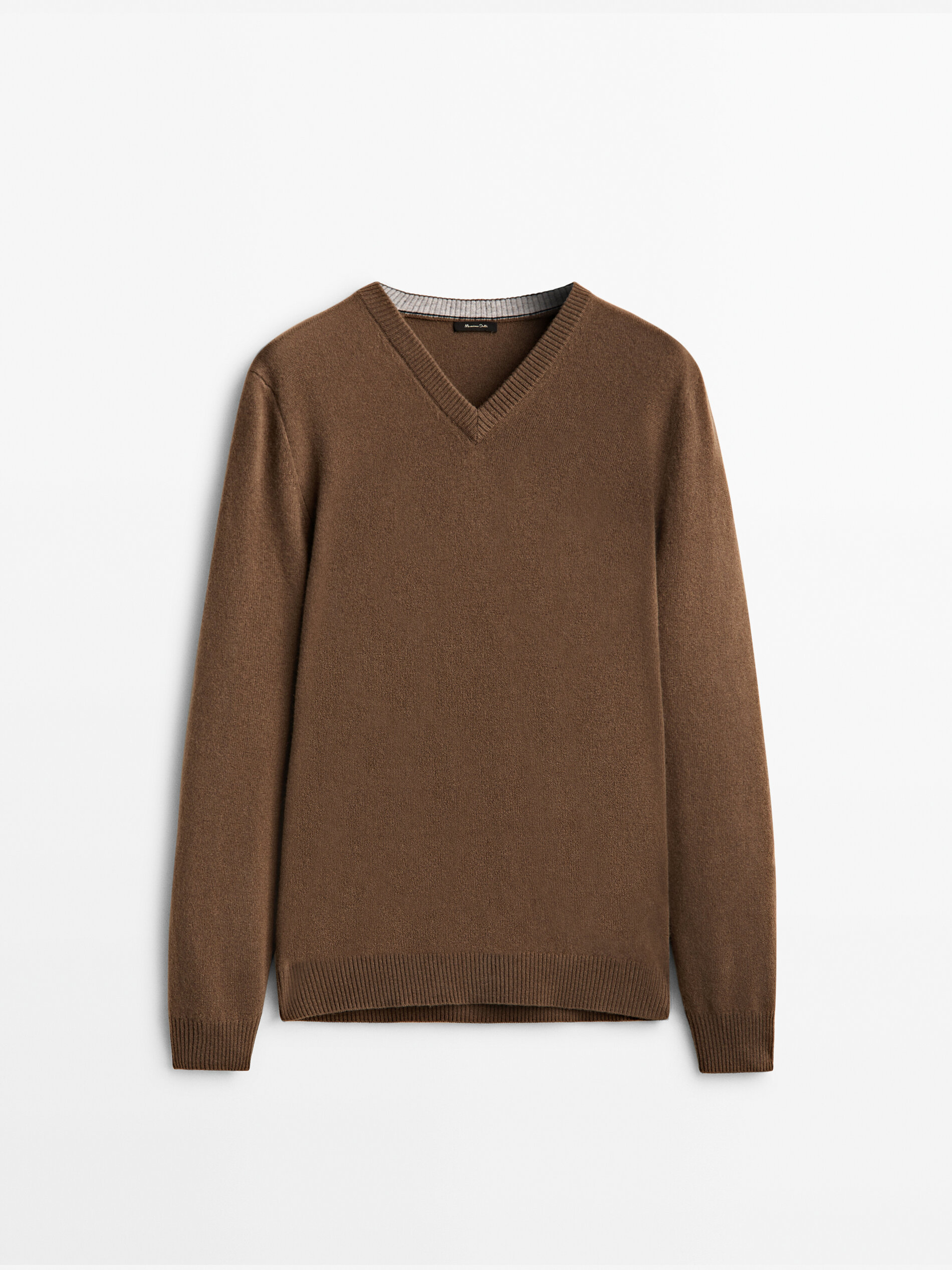 

Пуловер мужской Massimo Dutti 00980415707 коричневый 2XL, 00980415707