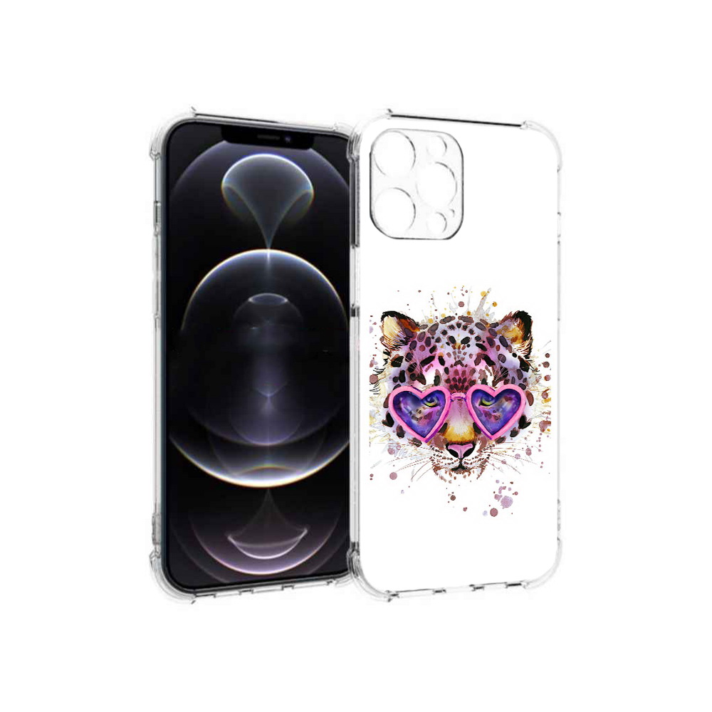 

Чехол MyPads Tocco для Apple iPhone 13 Pro Max модный леопард (PT163170.617.480), Прозрачный, Tocco