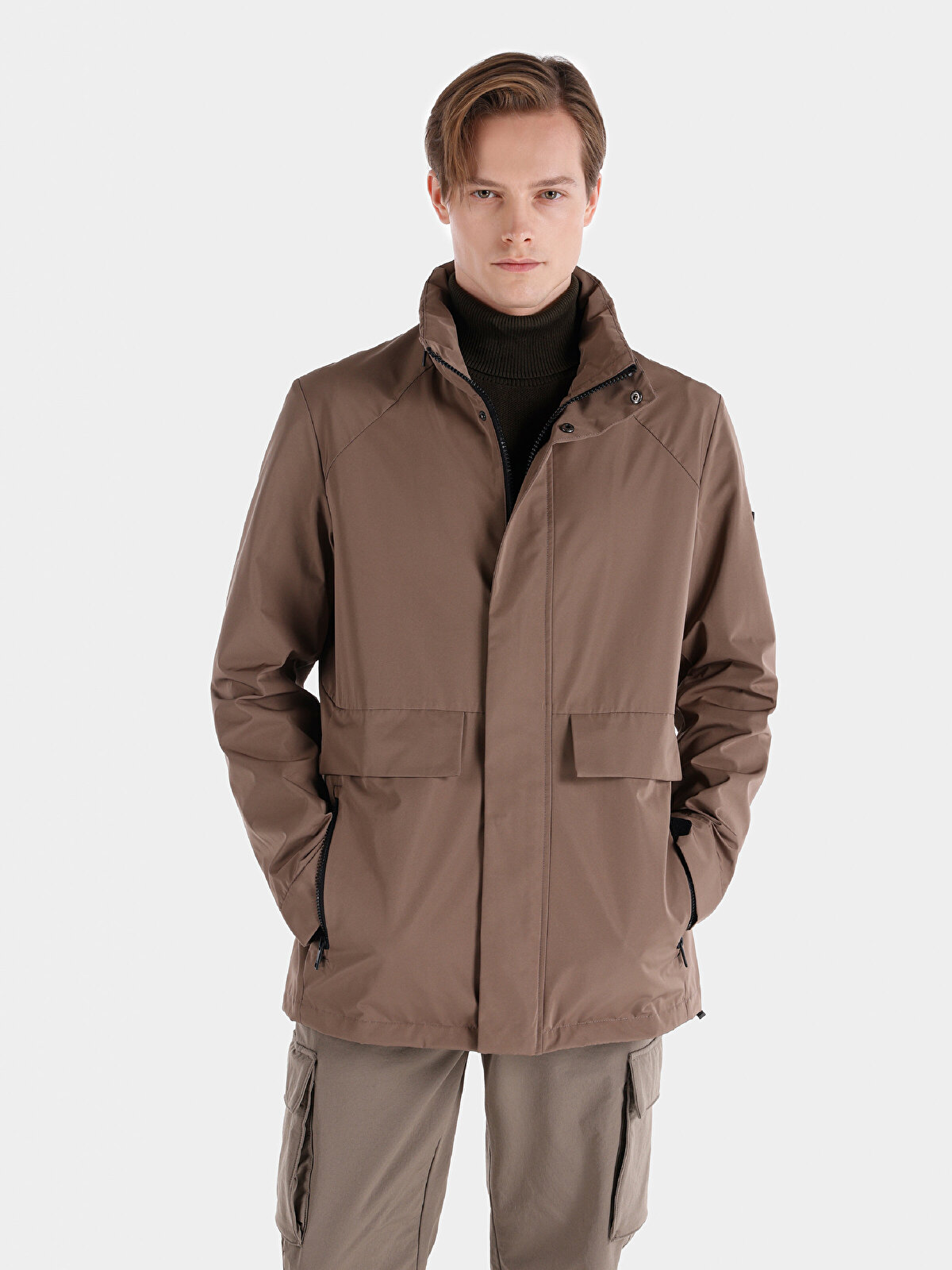 

Куртка мужская Colin's CL1056689 коричневая XL, Коричневый, CL1056689