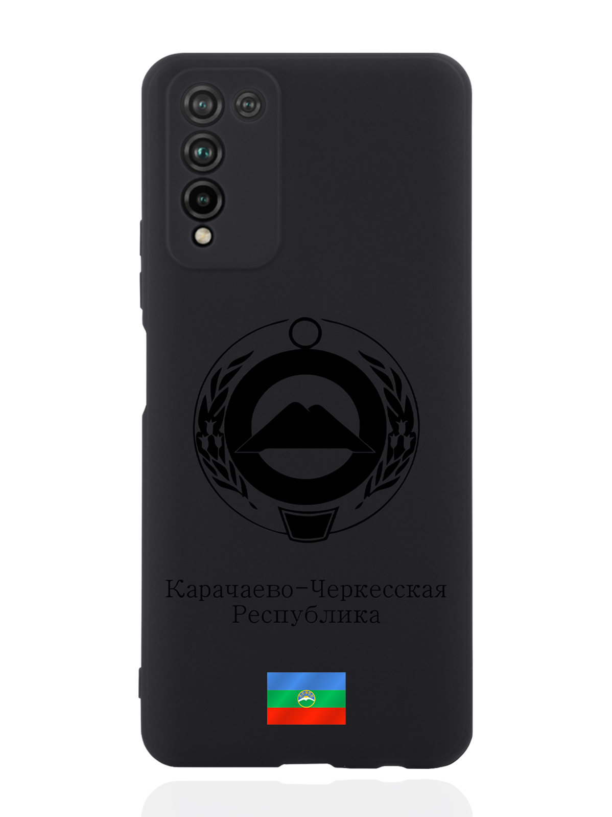 

Чехол SignumCase для Honor 10X Lite Черный Герб Карачаево-Черкесии черный