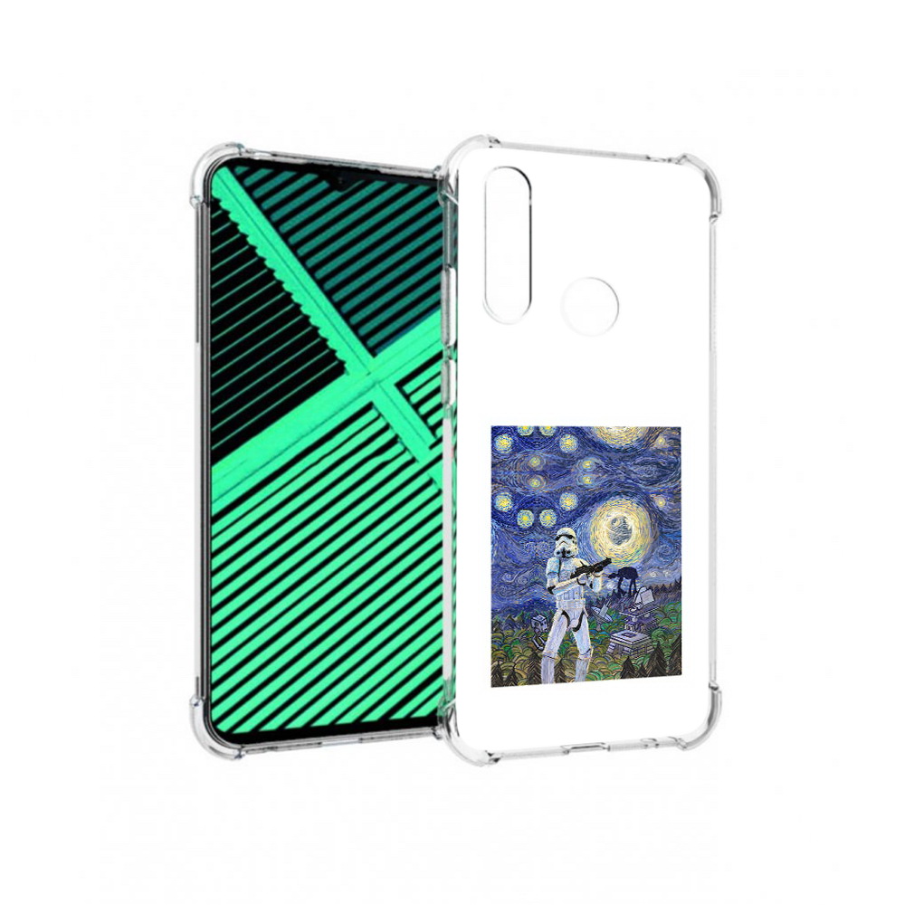 

Чехол MyPads Tocco для Motorola Moto G8 Power Lite star wars звездная ночь, Прозрачный, Tocco