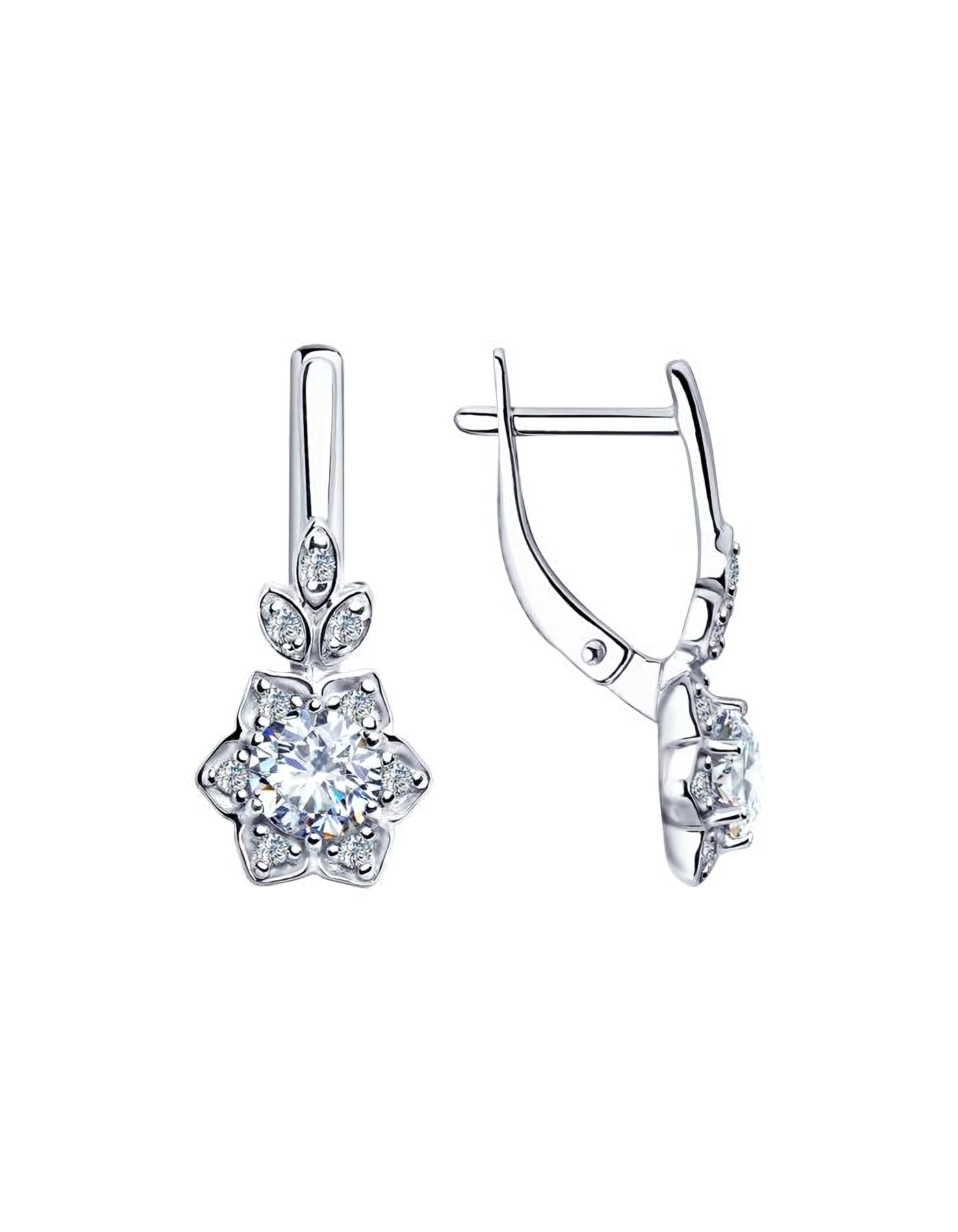 

Серьги из серебра TEO MAORI 894023269, фианит, 894023269