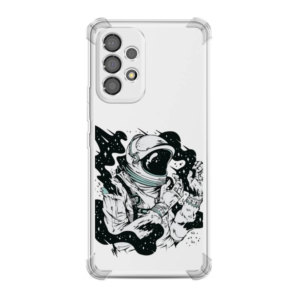 

Чехол Awog на Samsung Galaxy A53 "Космонавт арт", Черный;белый;прозрачный, 2104551-1