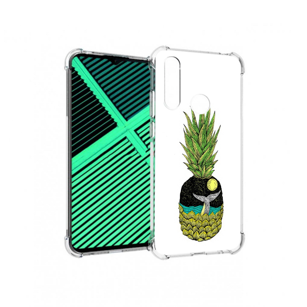 

Чехол MyPads Tocco для Motorola Moto G8 Power Lite ананас с китом (PT227069.358.220), Прозрачный, Tocco