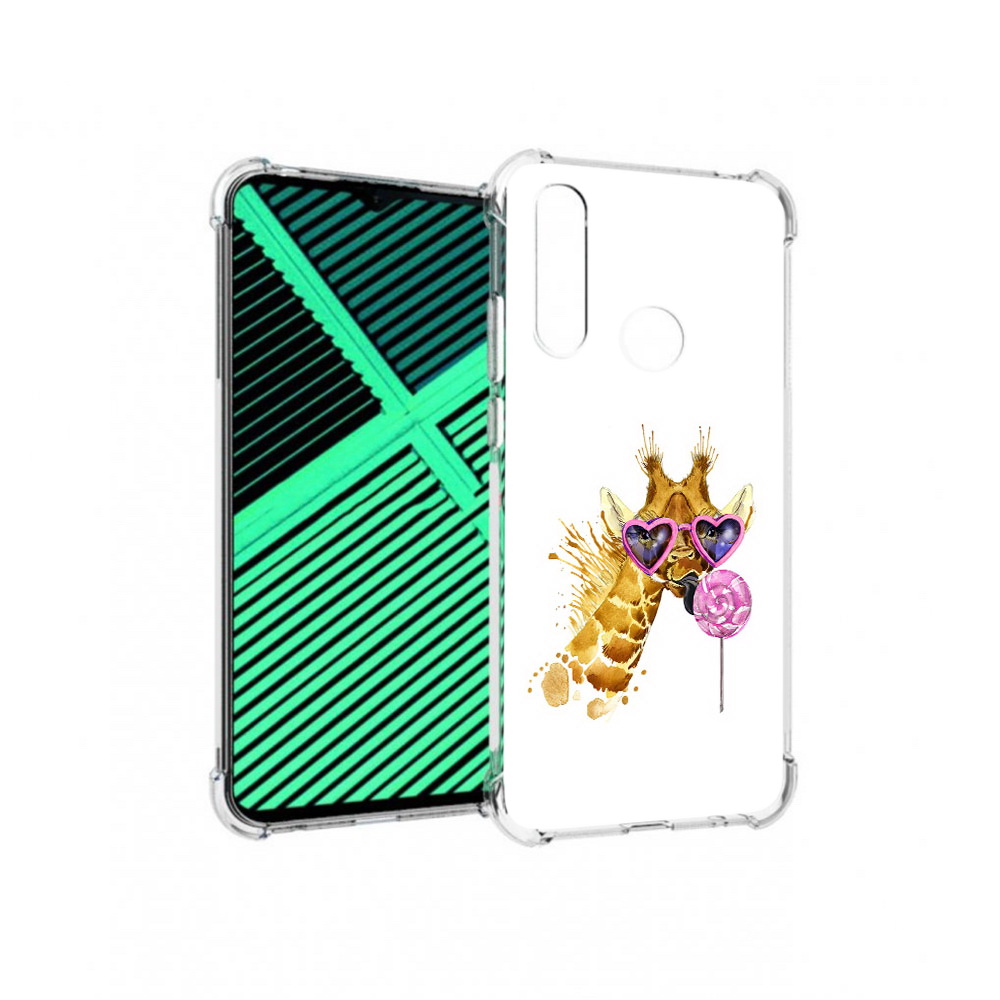 

Чехол MyPads Tocco для Motorola Moto G8 Power Lite акварельный жираф (PT227069.358.217), Прозрачный, Tocco