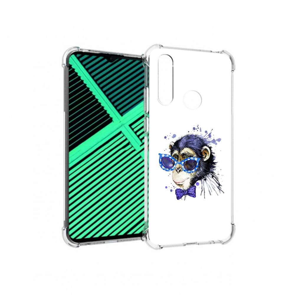 

Чехол MyPads Tocco для Motorola Moto G8 Power Lite акварельная обезьяна (PT227069.358.216), Прозрачный, Tocco