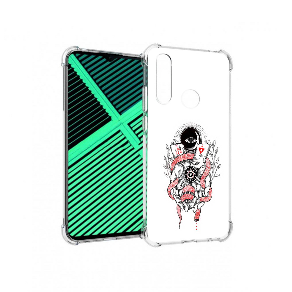 

Чехол MyPads Tocco для Motorola Moto G8 Power Lite абстрация связанные руки, Прозрачный, Tocco
