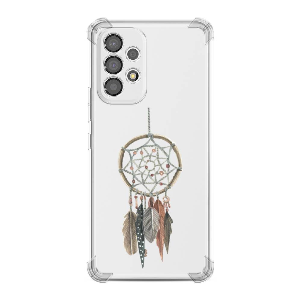 

Чехол Awog на Samsung Galaxy A53 "Ловец снов с перьями", Коричневый;зеленый, 2104551-1