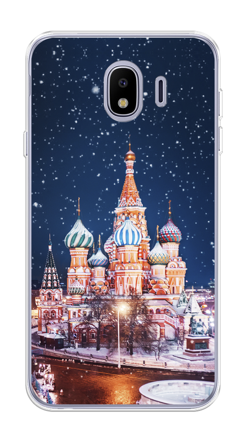 

Чехол на Samsung Galaxy J4 "Москва 1", Коричневый;синий;белый, 26450-1