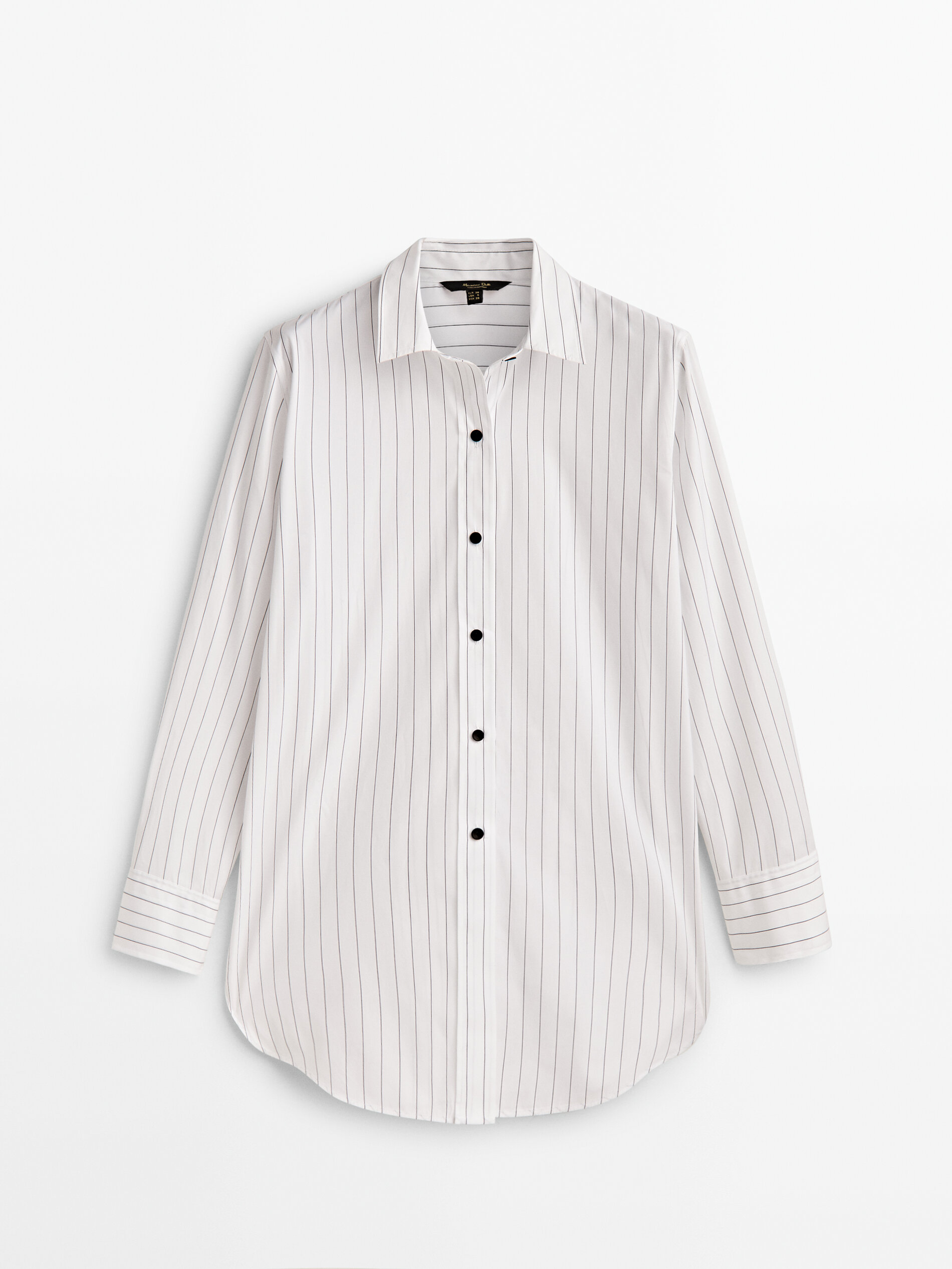 

Рубашка женская Massimo Dutti 05106641250 белая 36, 05106641250