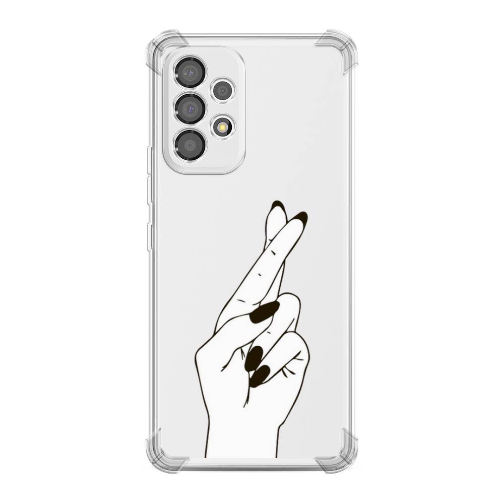 

Чехол Awog на Samsung Galaxy A53 "Пальцы графика", Серый, 2104551-1