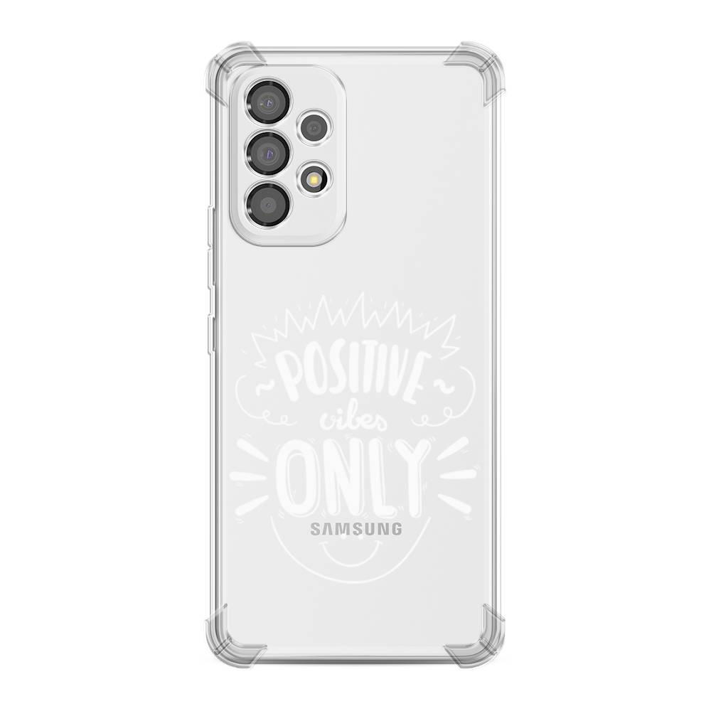

Чехол Awog на Samsung Galaxy A53 "Positive vibes only графика", Белый, 2104551-1