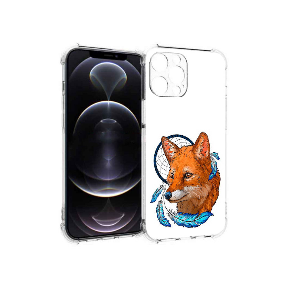 

Чехол MyPads Tocco для Apple iPhone 13 Pro Max лиса и ловец снов (PT163170.617.438), Прозрачный, Tocco
