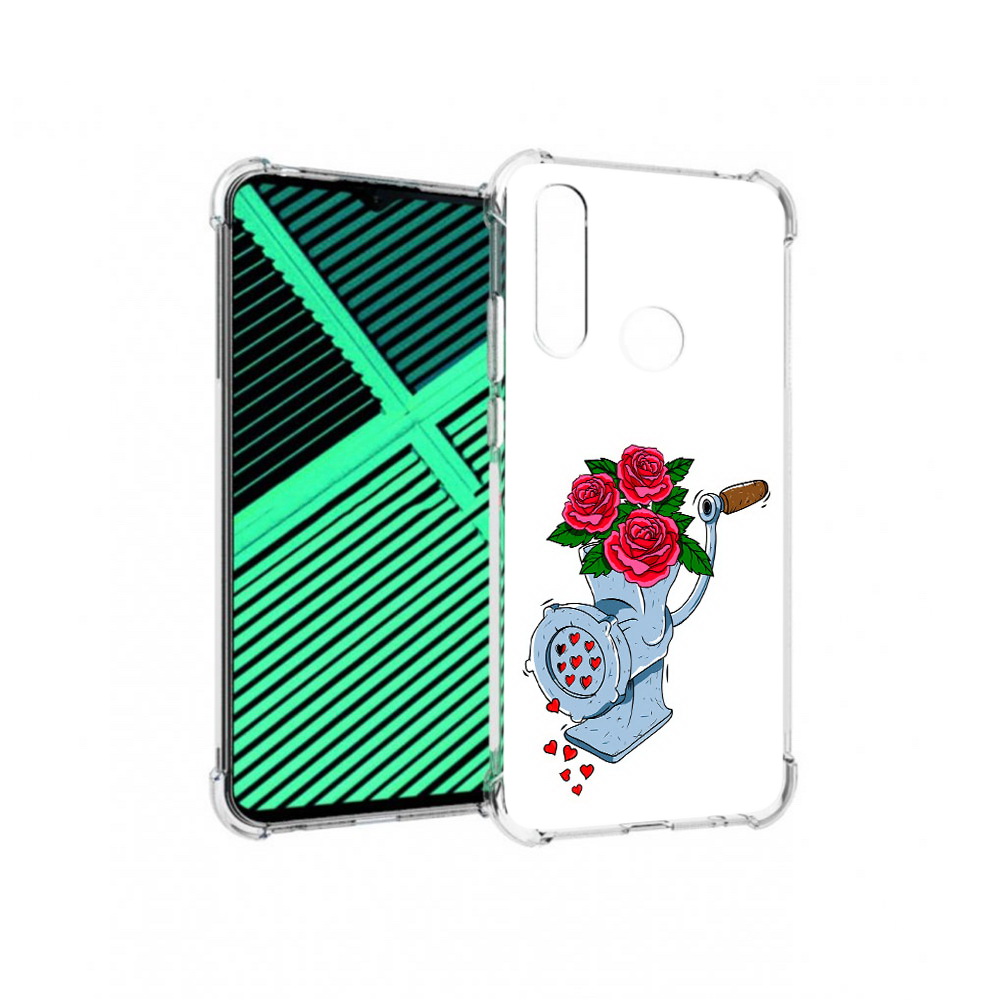 

Чехол MyPads Tocco для Motorola Moto G8 Power Lite Цветочные сердца (PT227069.358.199), Прозрачный, Tocco