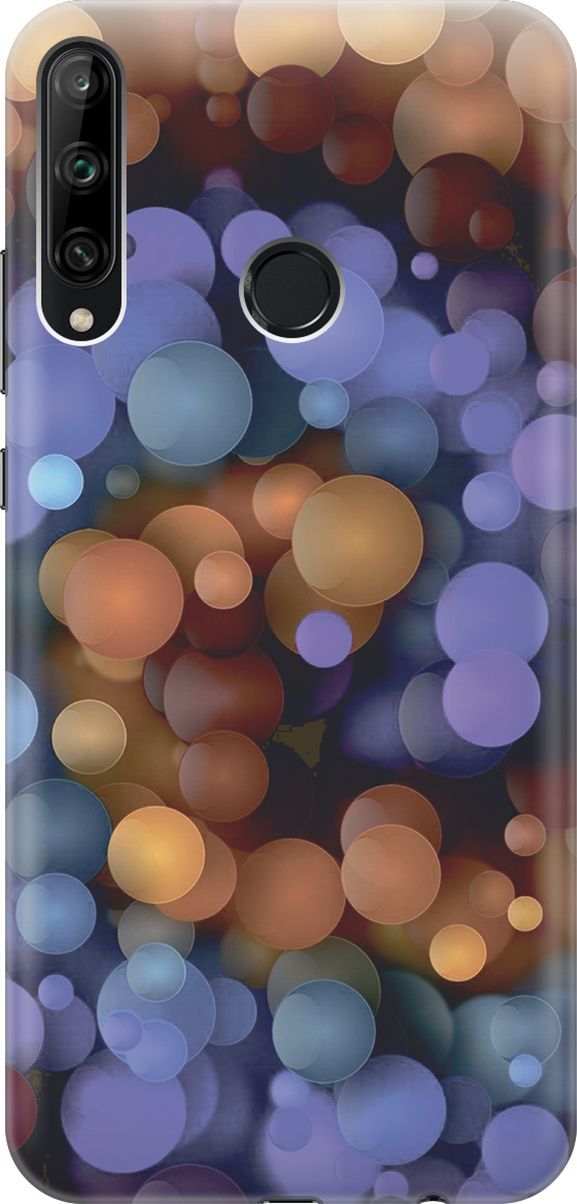 

Чехол на Honor 9C/Huawei P40 Lite E "Сиренево-оранжевые шарики", Фиолетовый;оранжевый, 6180