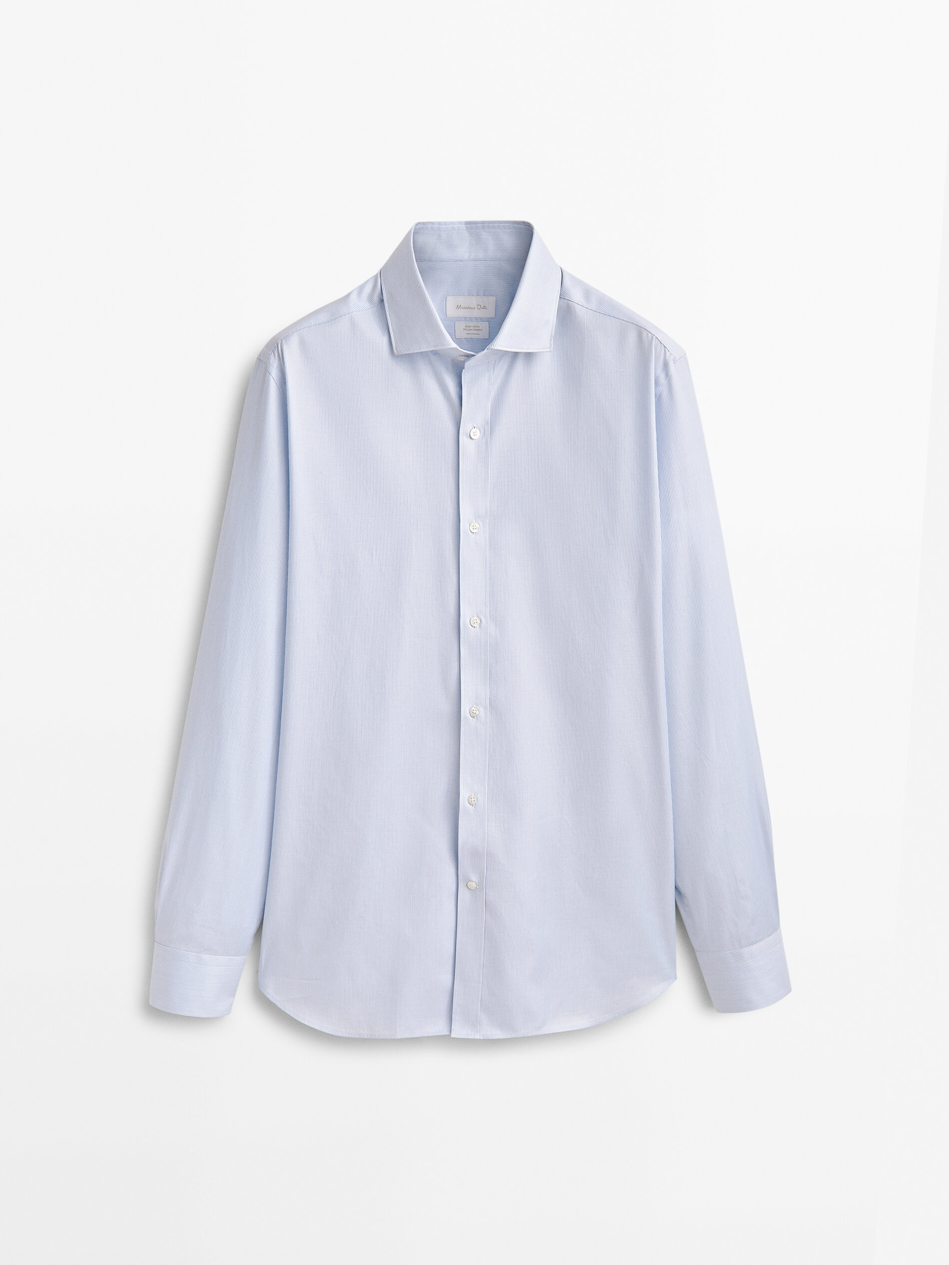 

Рубашка мужская Massimo Dutti 00158620403 голубая 43, 00158620403