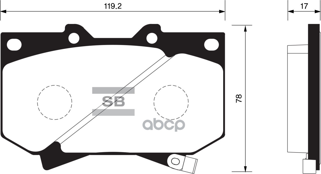 фото Колодки передние toyota tundra 99-06 sp1422 sangsin brake арт. sp1422