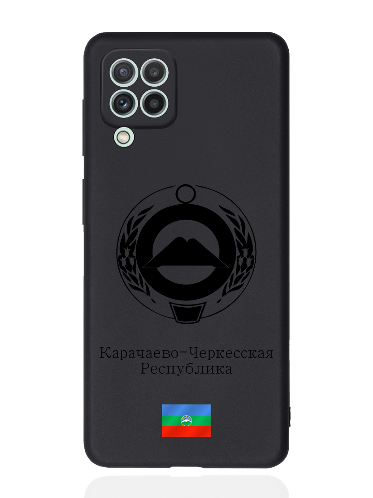 

Чехол SignumCase для Samsung Galaxy A22 Черный Герб Карачаево-Черкесии черный
