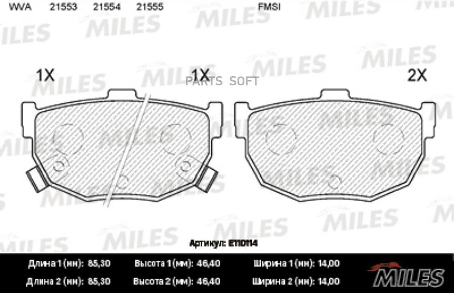 

Колодки тормозные hyundai elantra 00-/lantra/kia cerato 04- задние semimetallic