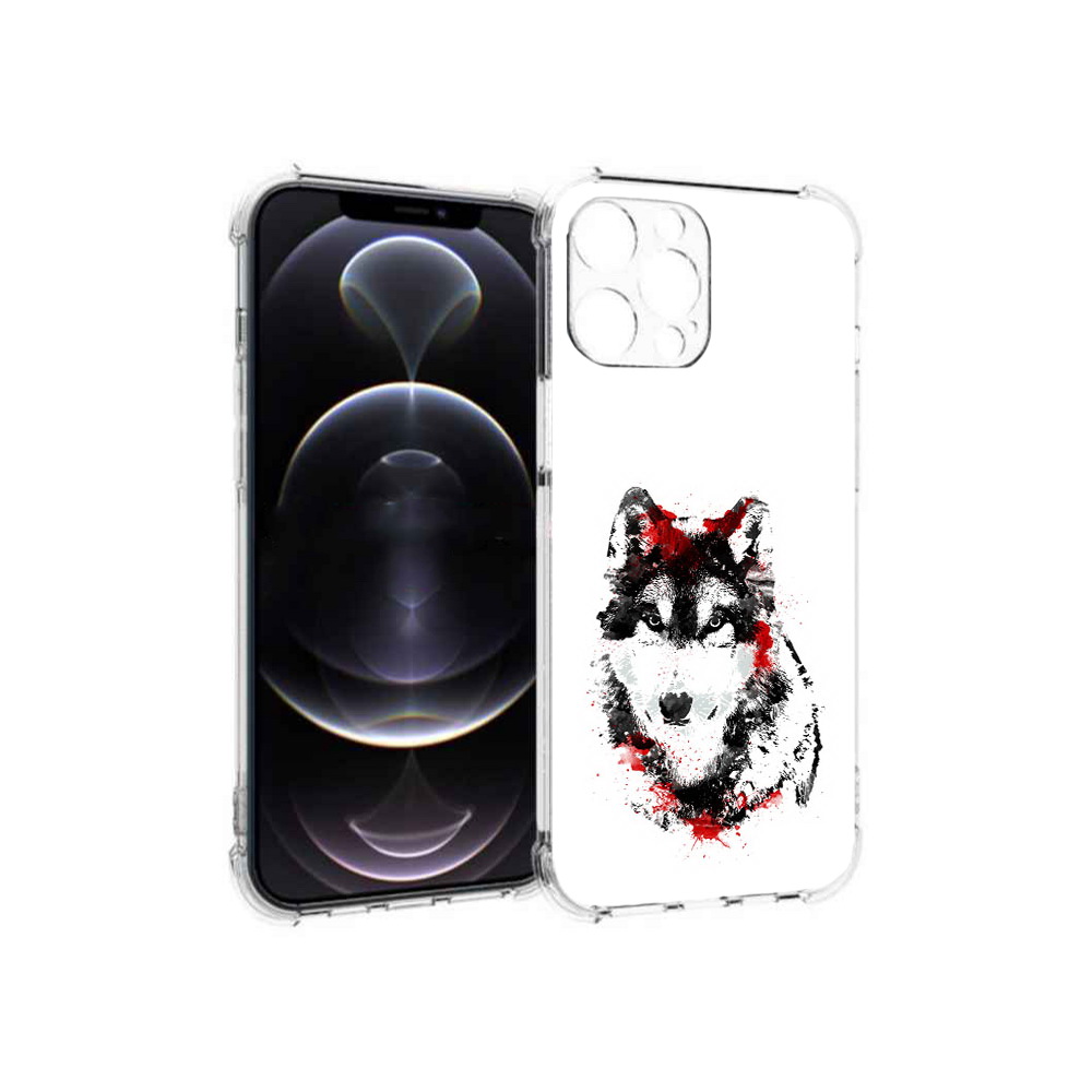

Чехол MyPads Tocco для Apple iPhone 13 Pro Max кровавый волк (PT163170.617.416), Прозрачный, Tocco