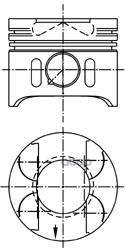 

Поршень KOLBENSCHMIDT 97482600 Dm.88.00X2.5X2.0X3.0 Std