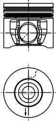 

Поршень KOLBENSCHMIDT 40830620 Dm.89.905X2X2X2 +0.50