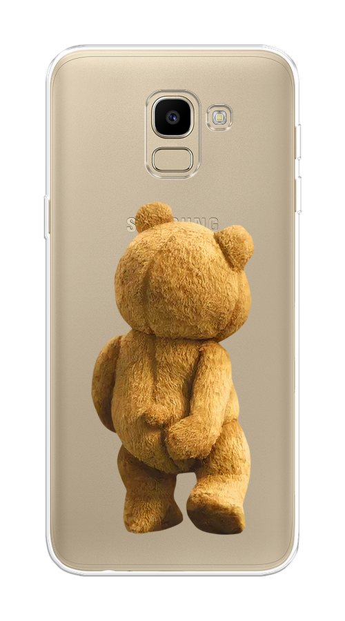 

Чехол на Samsung Galaxy J6 2018 "Медвежья спина", Коричневый;прозрачный, 26150-1