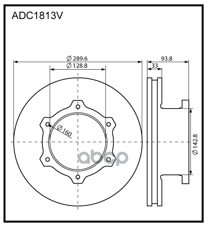 Диск Тормозной Газ 3302 Next Allied Nippon ALLIED NIPPON арт. ADC 1813V