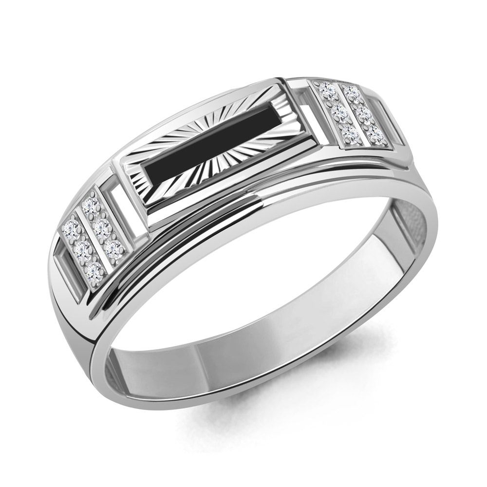 

Кольцо из серебра с фианитом Aquamarine Aquamarine 61007Ч_925_р р. 20, 61007Ч_925_р