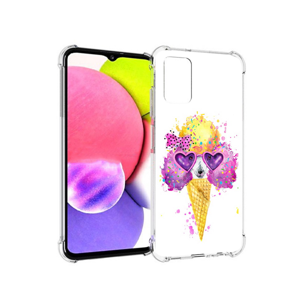 

Чехол MyPads Tocco для Samsung Galaxy A03s Рожок (PT162170.549.146), Прозрачный, Tocco