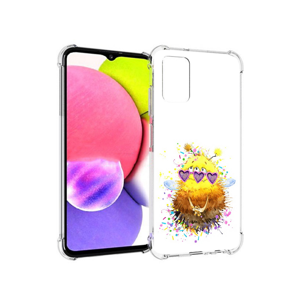 

Чехол MyPads Tocco для Samsung Galaxy A03s Пушитый шмель (PT162170.549.143), Прозрачный, Tocco