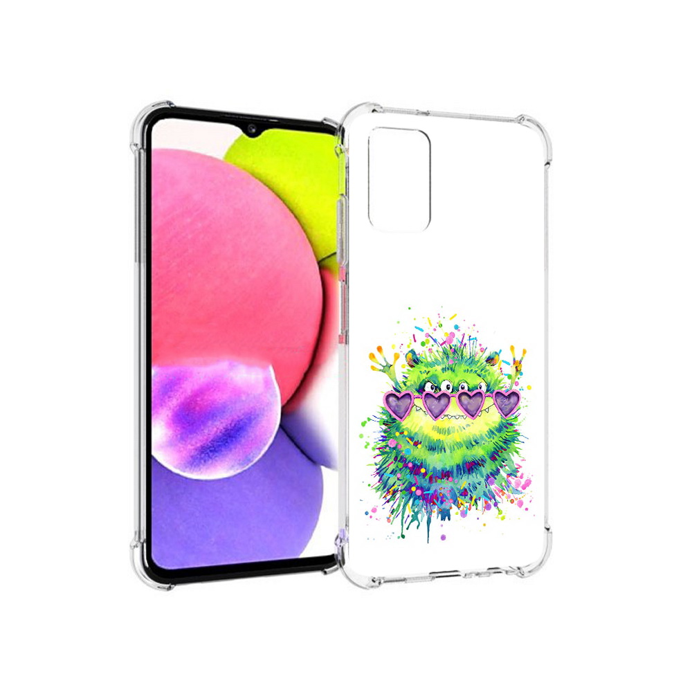 

Чехол MyPads Tocco для Samsung Galaxy A03s Пушистый персонаж (PT162170.549.142), Прозрачный, Tocco