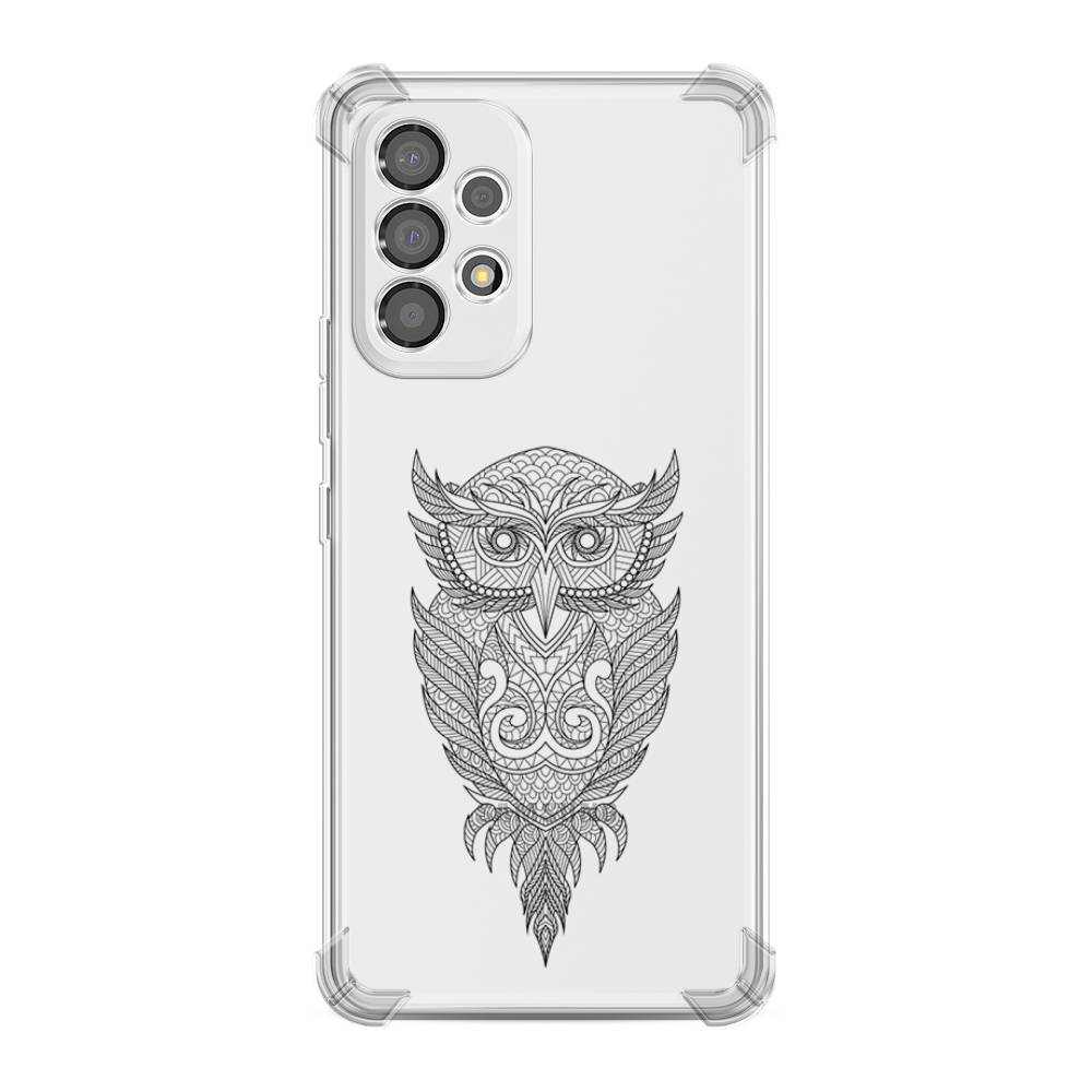 

Чехол Awog на Samsung Galaxy A53 "Филин графика", Черный, 2104551-1