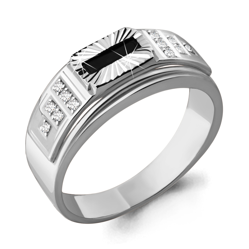 

Кольцо из серебра с фианитом Aquamarine Aquamarine 60634Ч_925_р р. 20, 60634Ч_925_р
