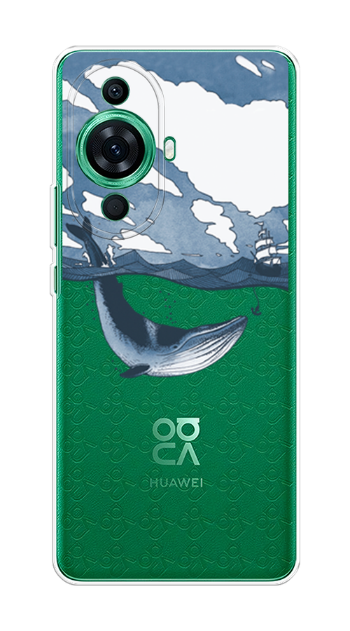 

Чехол на Huawei Nova 11 Pro "Большой кит", Синий, 6121350-1