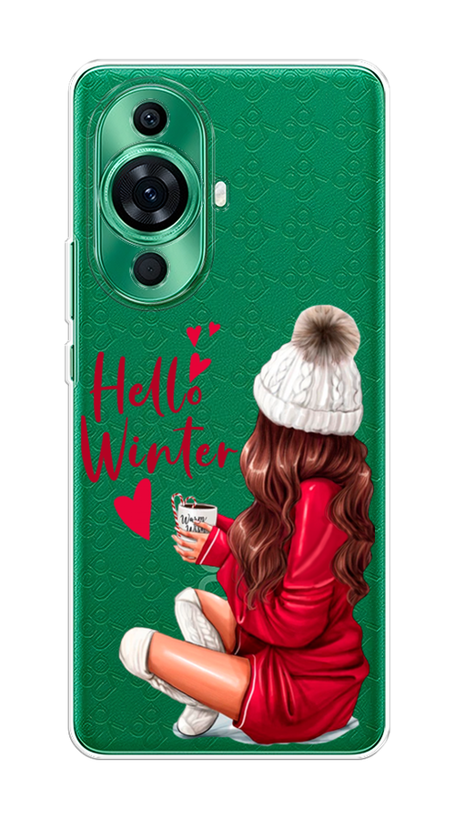 

Чехол на Huawei Nova 11 Pro "Hello winter", Красный;белый;коричневый, 6121350-5