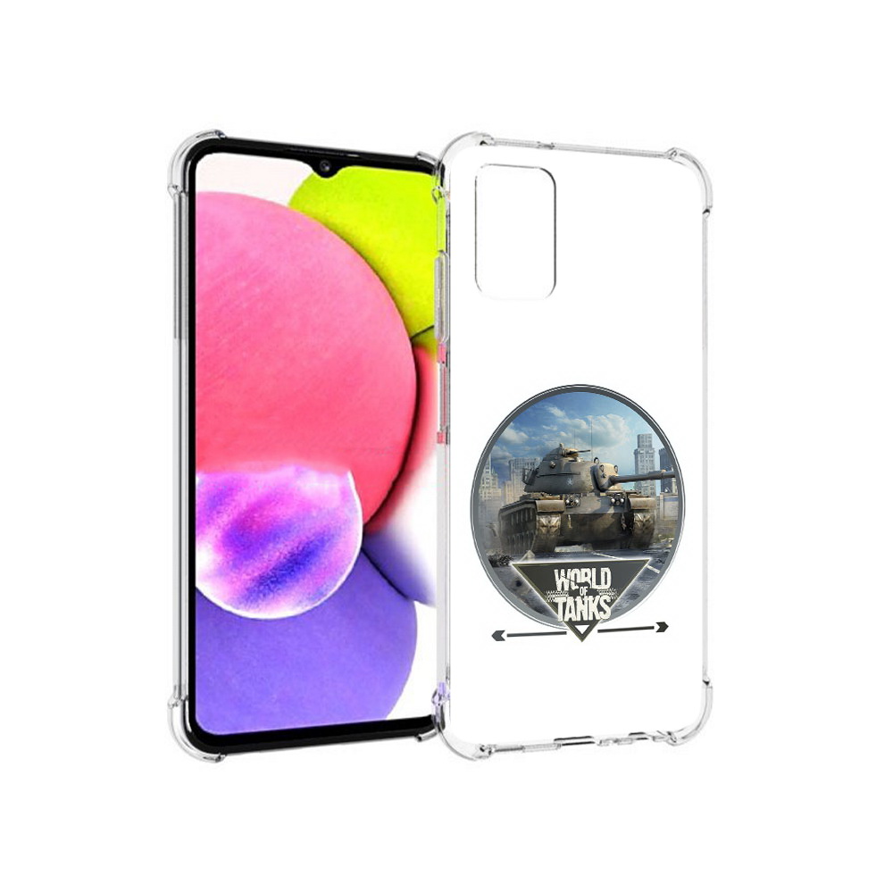 

Чехол MyPads Tocco для Samsung Galaxy A03s Мир танков (PT162170.549.119), Прозрачный, Tocco